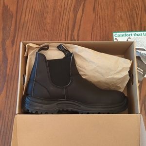 Blundstones boots safety toe, black leather, men's 11 new in box